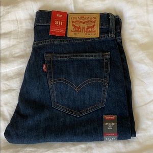 NWT Levi’s 511 Slim Men’s Jeans 34x30